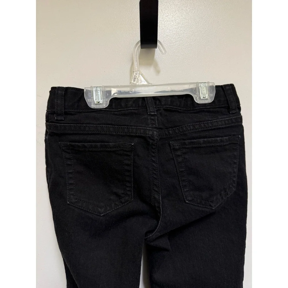 The Childrens Place‎ Girls Super Skinny Stretch Jeans Black Denim Size 8